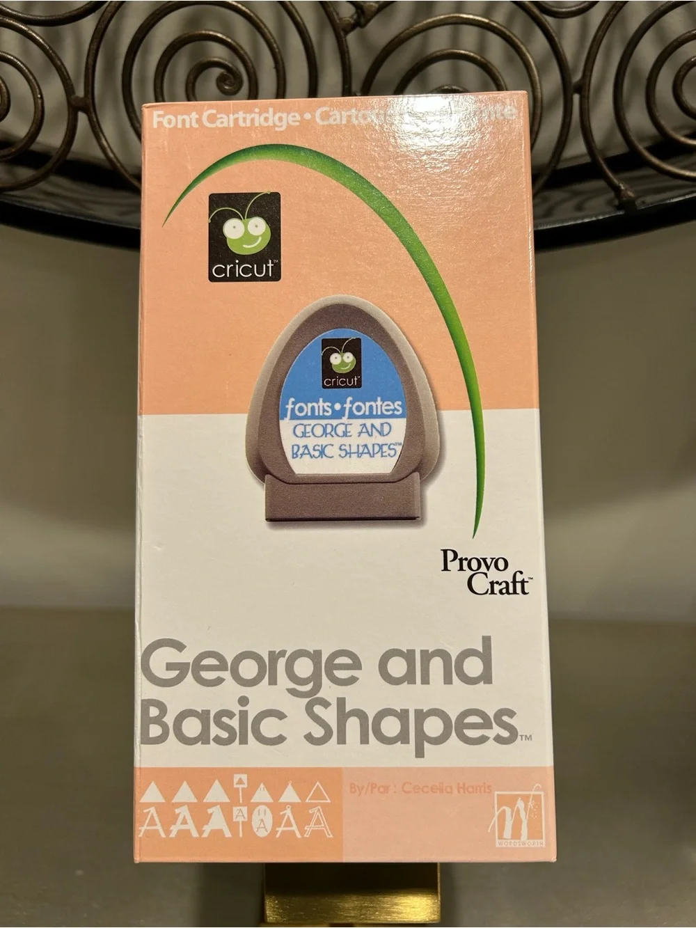 Cricut George and Basic Shapes Font Cartridge - White, Gray, Peach